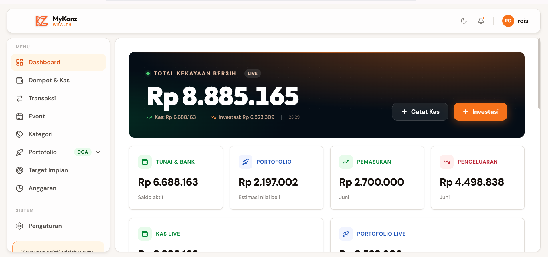 MyKanz - Personal Finance & Portfolio Tracker